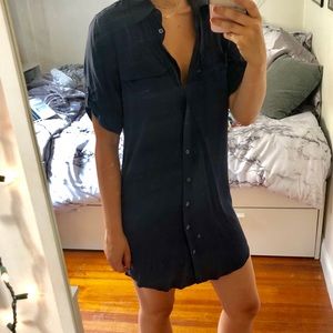 Equipment button down dress